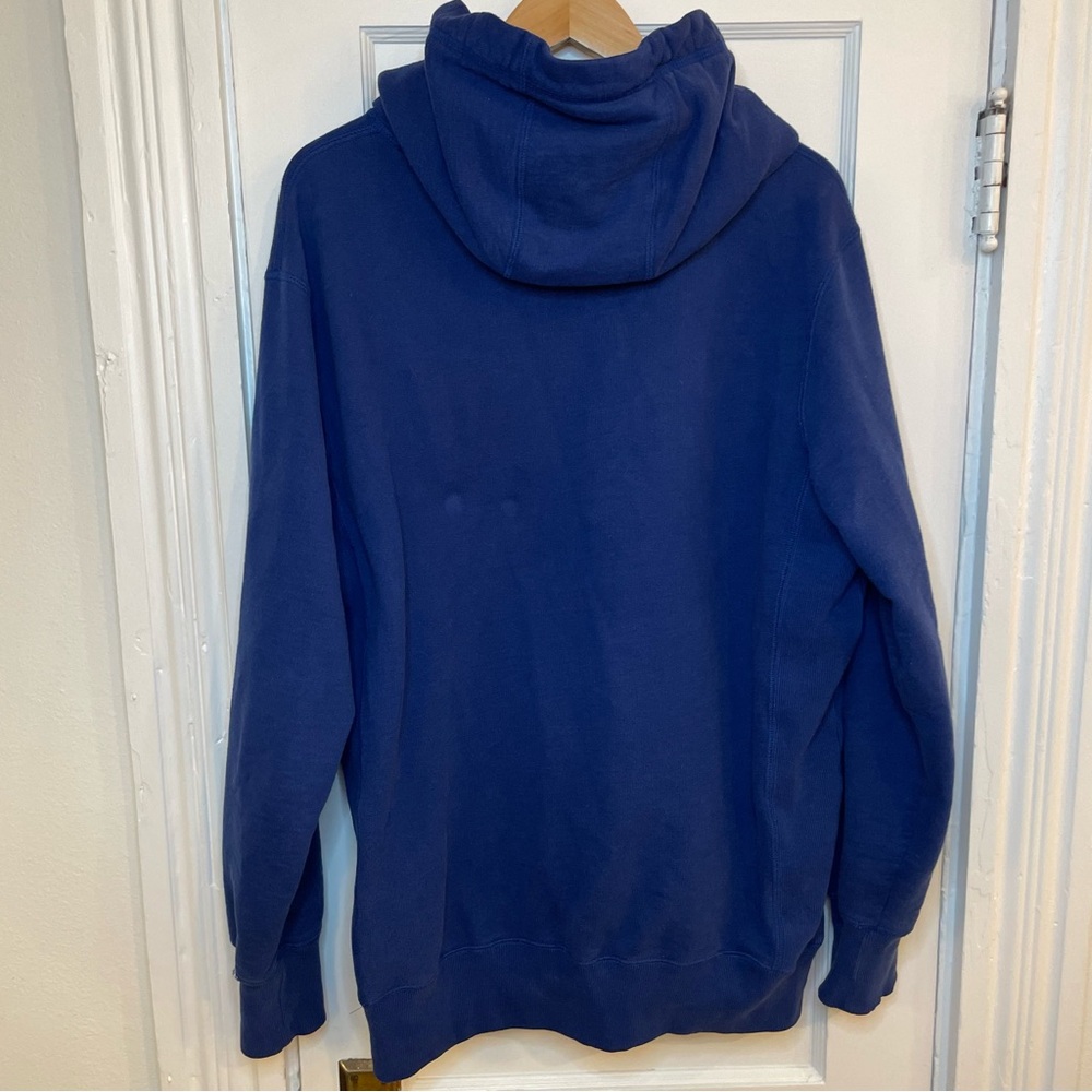 Aime Leon Dore | ALD Logo Hoodie Sweatshirt - Midnight Blue ; Mens XL - Picture 4 of 7
